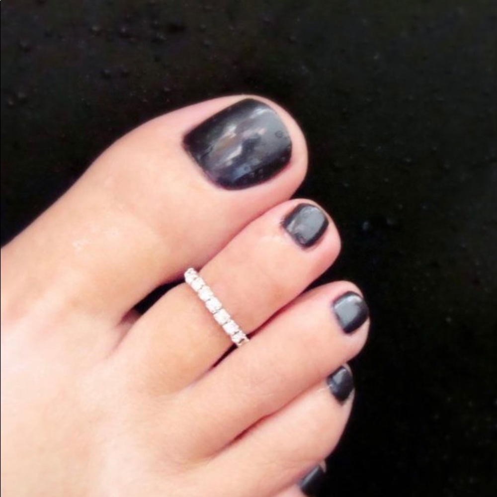 Crystal Stretchy Toe Ring NEW